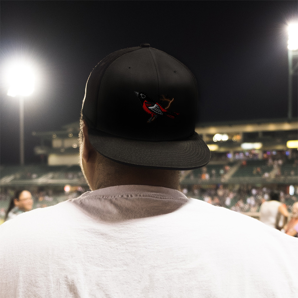 Flat Bill Trucker Hat Animal Bird Wildlife Baltimore Oriole Baseball Cap - Picture 3 of 12