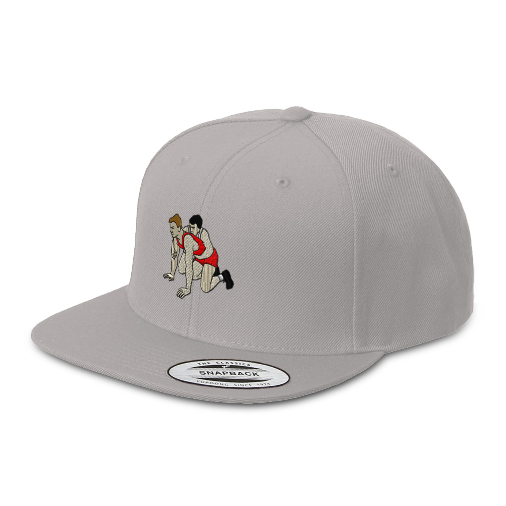 Flat Bill Trucker Hat Wrestling Sports A Snapback Baseball Cap for Men and Women - Picture 11 of 12